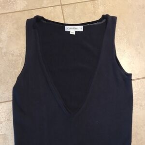 SOLD LOCALLY Calvin Klein Women's Wool Blend Sleeveless Sweater Vest